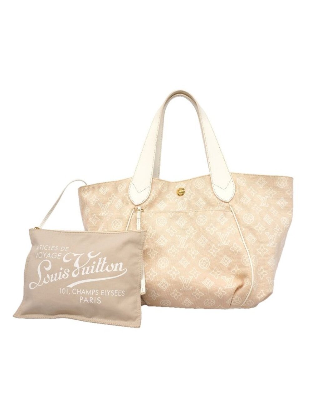 Louis Vuitton Tote Bag Beach Line Cabai Panema PM Sable